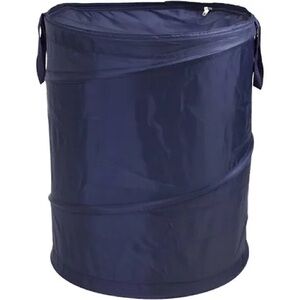 NWT Mainstays Navy Spiral Pop-up Laundry Hamper  15x15x25